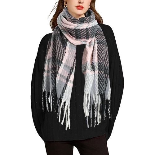 Echarpe Femme Plaid Foulard Long Chaude Automne Hiver Echarpe Grande Taille.[G1370]