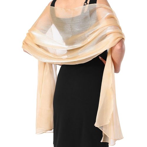 Étole Pour Femme-Foulard En Mousseline De Soie-Élégant-Écharpe Légère Et Douce-Grande Taille-Pour Robe De Soirée.[G460]