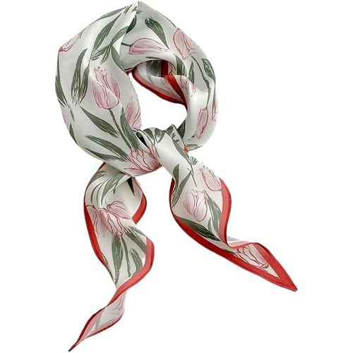 Écharpe En Satin-120 X 36 Cm-Motif Losange-Multicolore-Accessoire De Mode Pour Chapeaux,Blazers,Chemisiers,Robes,Jupes,Bandeaux De Taille,Cravates.[G1199]