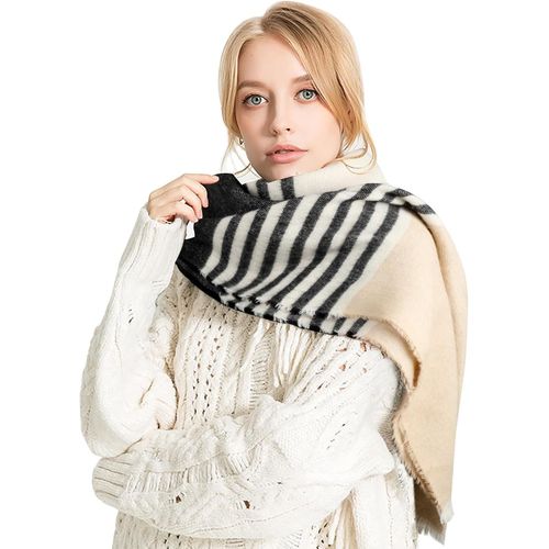Echarpe Châle Elegant Pour Femme Echarpe Hiver Chaud Châle Plaid Chaud Foulard Oversize 200 * 70cm.[G469]