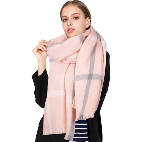 Echarpe Chale A Carreaux Plaid Grand Chaud Elegant Femme Automne Hiver 200 * 70cm.[G472]