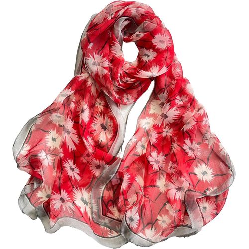 Foulard Femme Écharpe Pour Légère Fleur Pour La Plage Le Quotidien Fête Banquet.[G477]