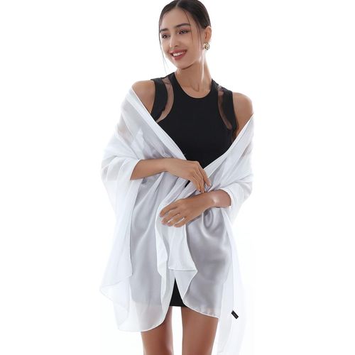 Écharpe Femme Pashmina Étole Robe De Soirée Chale Mariage Festive Foulard Mousseline Léger Long.[G106]