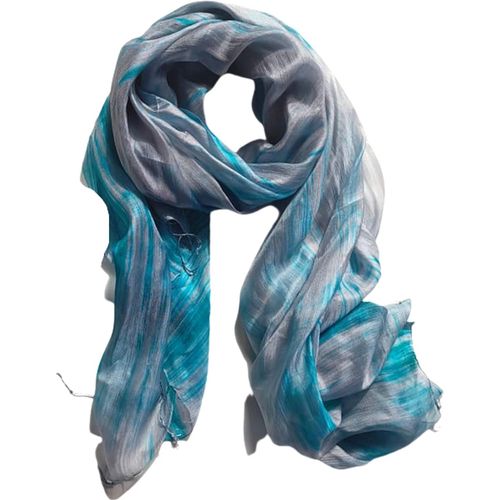 Écharpe 100% Pure Soie Pour Femme Châle Wrap Écharpe En Soie Peinte À La Main.[G302]