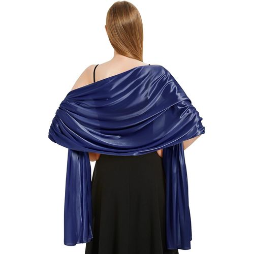 Satin Foulard Chale Femme Mariage Echarpes Pour Robe De Soirée Élégant Chic Etole Femme Pour Soirée Cérémonies Fêtes Mariage.[G496]