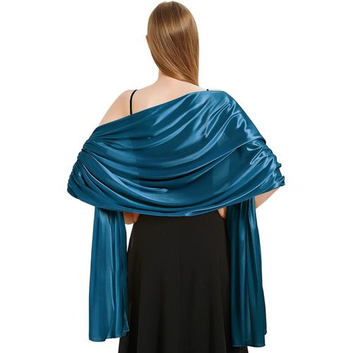 Satin Foulard Chale Femme Mariage Echarpes Pour Robe De Soirée Élégant Chic Etole Femme Pour Soirée Cérémonies Fêtes Mariage.[G494]