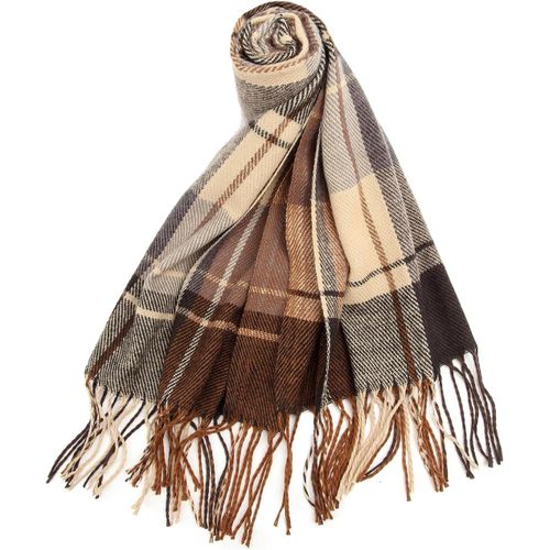 Dames Foulards Hiver Chaud Tartan Châles Cachemire Sensation Enveloppements,Écharpe Cadeaux Pour Femmes.[G1244]