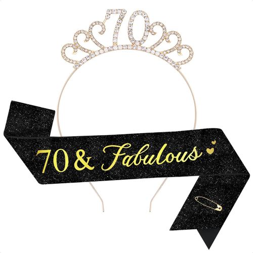 50 Ans Anniversaire Femme Chapeau Echarpe Kit,50 Fabulous Écharpe Couronne Chapeau Anniversaire Decoration Cadeau 50 Ans Femme Fille.[G1061]