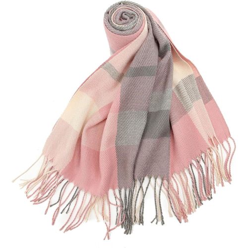Dames Foulards Hiver Chaud Tartan Châles Cachemire Sensation Enveloppements,Écharpe Cadeaux Pour Femmes.[G1248]