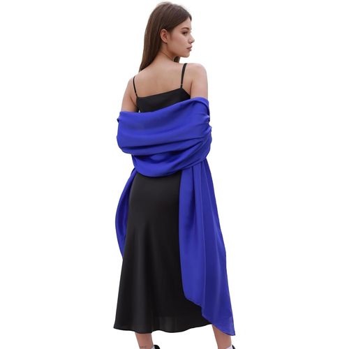 Étole Châle Pashmina Femme Foulard Robe De Soirée Écharpe De Couleur Unie Étole Femme.[G325]