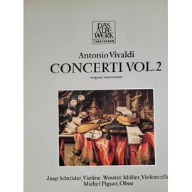 Vinyle Vivaldi Concerti Vol.2 Concerto Amsterdam Sur Instruments D'époque Jaap Schröder