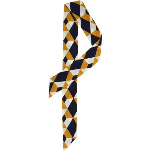 Femmes Pois Bande C?Ur Impression Écharpe Maigre Sharp Cou Écharpes Double Face Foulard