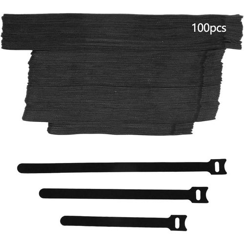 100 Attaches De Câble s Avec Bandes Adhésives Fixateur Pour Fixer Les Câbles Électriques Les Câbles De Données La Gestion Des Câbles Pc 150mm/200mm/250mm Noir