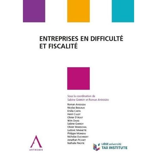 Entreprises En Difficulté Et Fiscalité