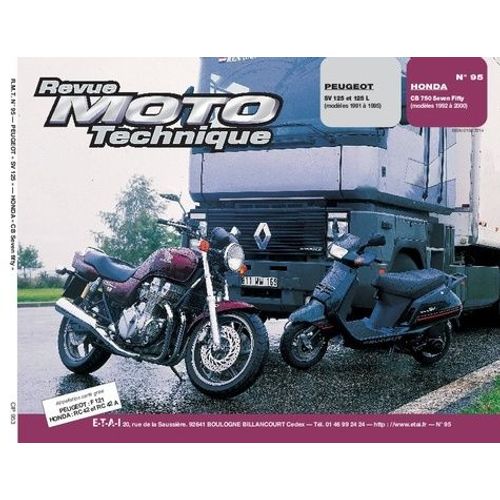Revue Moto Technique Numero 95 : Peugeot Scooter Sv 125