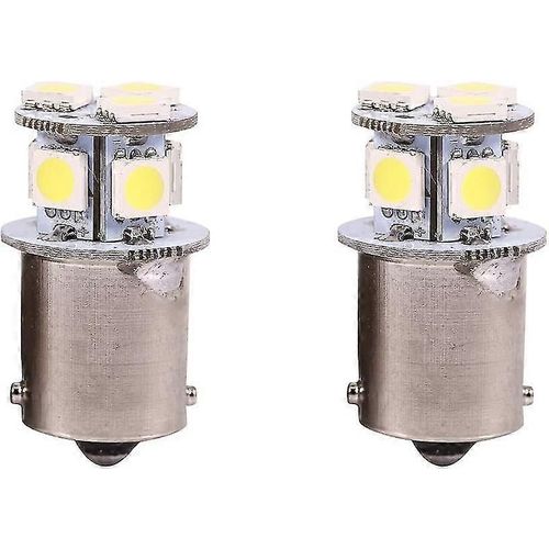 Suxm Ba15s R5w 1156 5050 8smd Led Voiture Feux De Frein Ampoules2pcsblanc