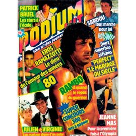 Podium Hit 164 1986 Ramazzotti/Anemone Lhermitte/Lavoine/Travolta/Mas/Bruel/Clerc/Baltimora/Paul Young/Madonnaromy Schneider/Bardot/Stallone/Sardou/Sommerville/Presley/Jagger