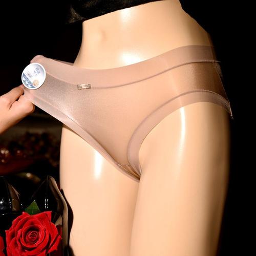Culotte transparente pour femmes,sous-vêtements transparents,entrejambe  ouvert,lingerie pour filles - Type Rose-Closed crotch