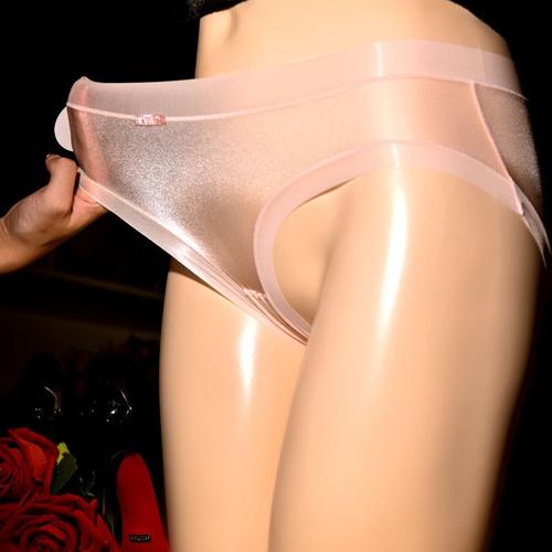 Culotte transparente pour femmes,sous-vêtements transparents,entrejambe  ouvert,lingerie pour filles - Type WHITE-Opened crotch