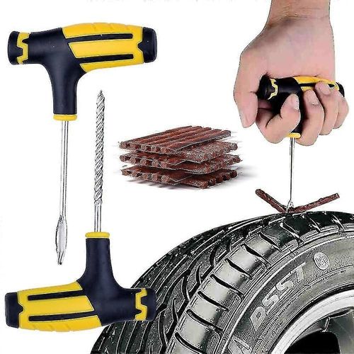 Vacuum Tyre Patching Tool Set Moto Et Voiture Électrique Réparation Kit De Patching Voiture Patching Tool-Size: 2pcs