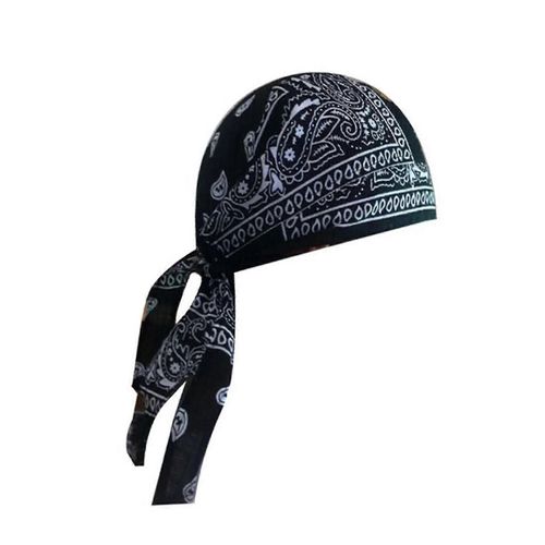 Hommes Adultes Paisley Print Moto Wrap Biker Hat Bandana Foulard Skull Cap
