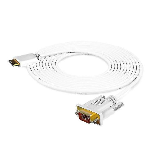 Câble USB Type-c vers Vga pour Macbook Pro 2019/2018/2017,dell Xps 13/15
