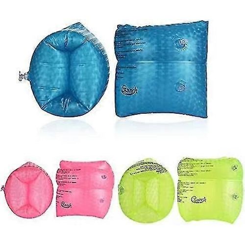 Adult Learning Natation Version Épaissie Roll Up Sleeves 1 Paire Pure Color Swim Float Brassards Float Float Swimming Ring Rose