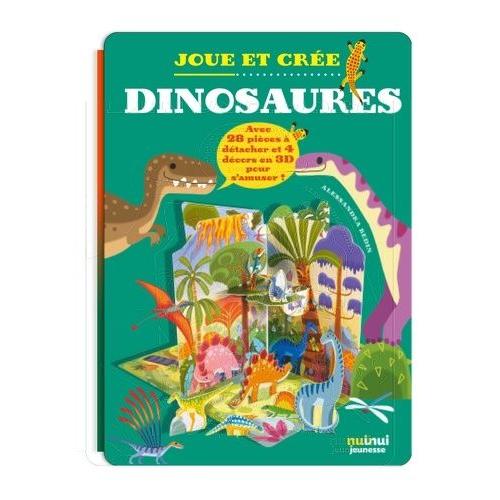 Dinosaures - Avec 28 Pièces À Détacher Et 4 Décors En 3d Pour S'amuser !