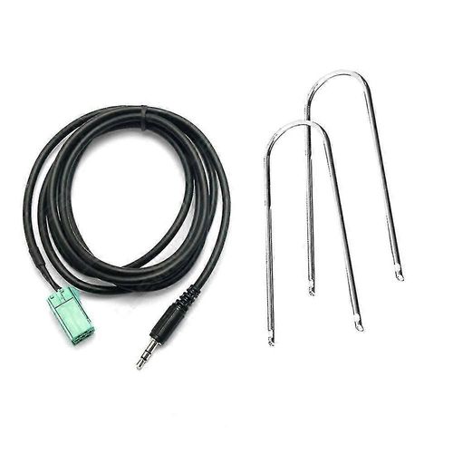 Autoradio Aux Adaptateur pour Renault Clio Megane Laguna, 3.5mm Aux Entrée Jack Câble