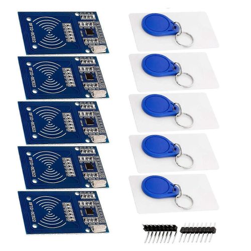 Kit RFID Rc522 avec lecteur, puce et carte 13.56 Mhz Spi compatible avec Arduino compatible et compatible Raspberry Pi