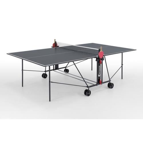 Sponeta - Table Tennis De Table - Table Ping-Pong Compacte - Usage Intérieur - Gris Et Noir