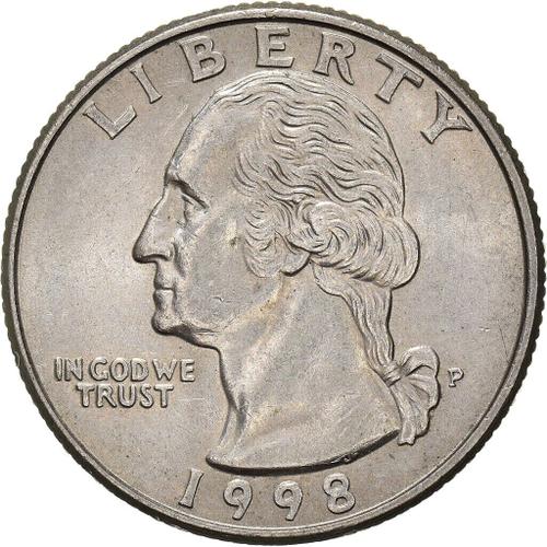 Pièce Quarter Dollars 1998