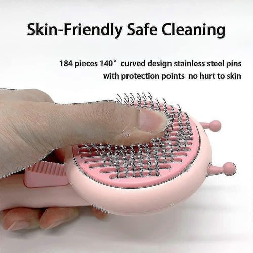 Brosse De Toilettage Pour Animaux De Compagnie, Conception D'abeille Mignonne Et Poignée Ergonomique Douce, Pet Com