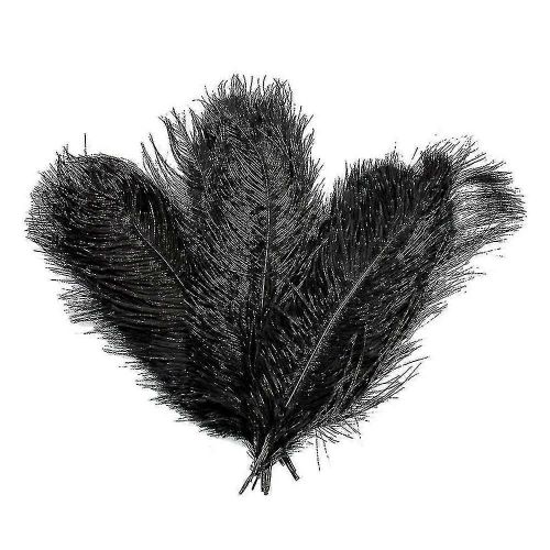 10 Pcs Autruche Plume Plume Centre De Table De Mariage Party Décoration-Couleur: Noir