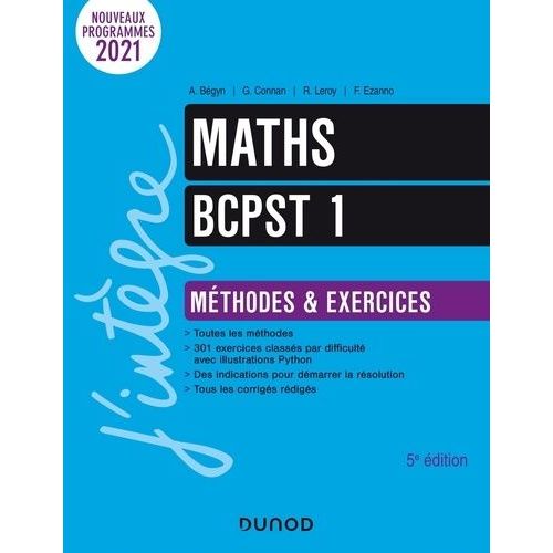 Maths Bcpst 1 - Méthodes Et Exercices