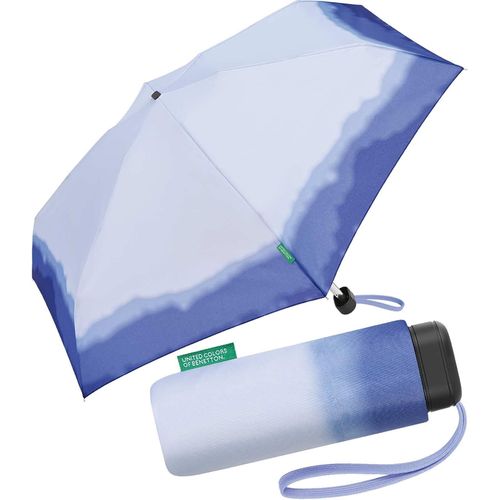 Ershi-Benetton Parapluie De Poche Ultra Mini Flat Dots, Dip Dye Twilight Purple, 88 Cm, Moderne Et Coloré[878]