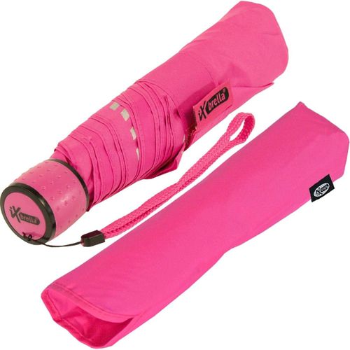 Ershi-Mini Parapluie Safety Reflex Extra Léger, Rose Fluorescent, 95 Cm[1596]