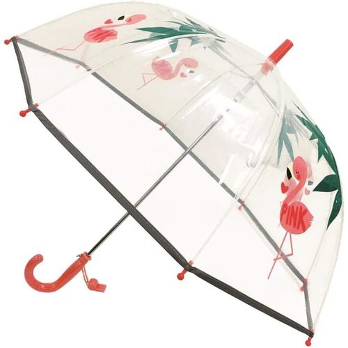 Ershi-Parapluie Enfant Transparent Cloche - Bordure Fluorescente[1829]