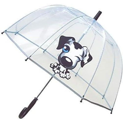 Ershi-Parapluie Enfant Transparent Cloche - Bordure Fluorescente[1827]