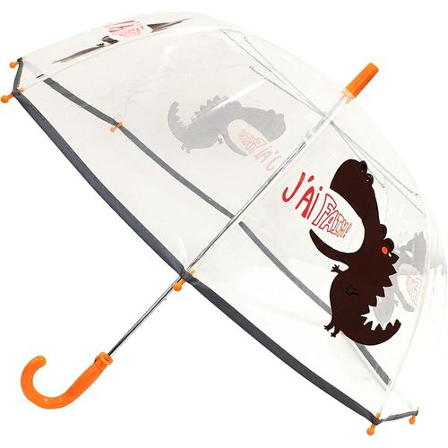 Ershi-Parapluie Enfant Transparent Cloche - Bordure Fluorescente[1831]