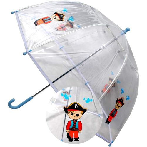 Ershi-Parapluie Pour Enfants - Pirate - Robuste - Transparent - Conception Hautement Technique Pour Combattre Les Dommages Causés [2404]