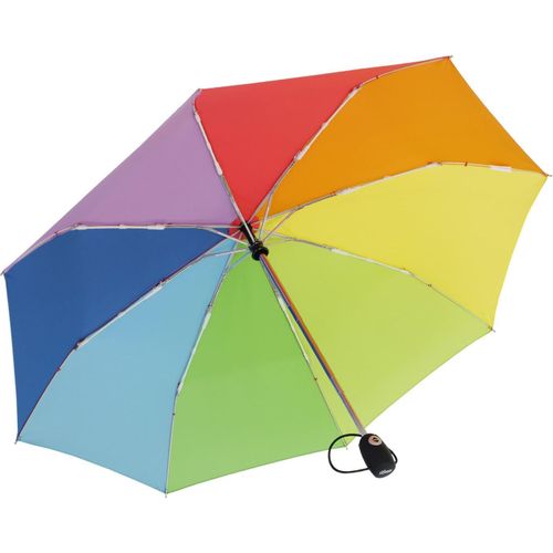 Ershi-Mid Class Parapluie De Poche Léger Et Solide Avec Fonction D`Ouverture Et De Fermeture Automatiques, Arc-En-Ciel (Multicolor[959]