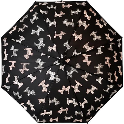 Ershi-Parapluie Pluie Pliable Anti-Vent Imprimé Chiens Ouverture Automatique Diamètre 110 Cm[2659]