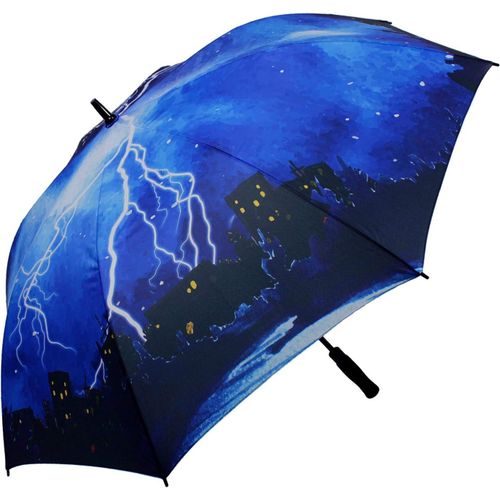 Ershi-Parapluie Thunderstorm, Orage, Golfschirm Automatik, Parapluie De Golf Xxl[2901]
