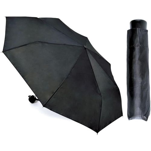 Ershi-Homme Femmes Supermini Parapluie 50cm Super Deluxe Windproof Unisexe Noir Canopée Soleil Protégé Vent Résistant Uv Protéger [2708]