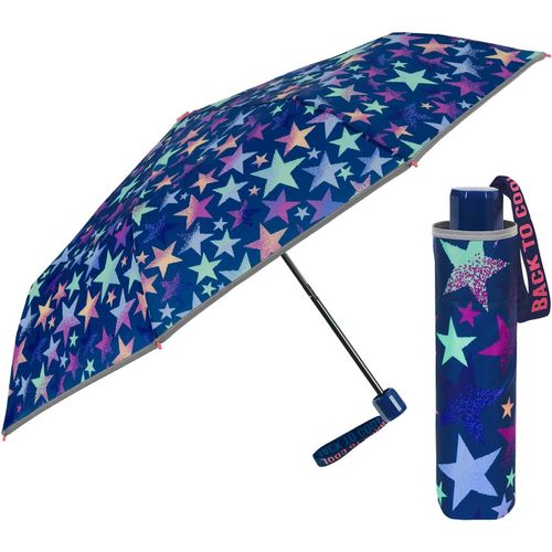 Ershi-Petit Parapluie Enfant Fille Avec Papillons Blancs Et Violets - Ombrelle Ouverture Manuelle Enfants 5 6 7 Ans - Parapluie Pl[801]