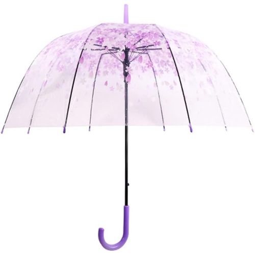 Ershi-Parapluie En Fleurs De Cerisier Mignon Transparent À Bulles - Dôme Semi-Automatique Sunny Pour Enfants, Filles, Garçons Ou F[1734]