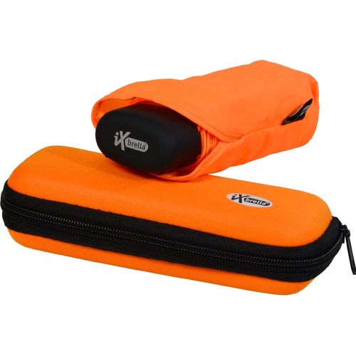 Ershi-Super Mini Parapluie De Poche Dans Un Étui Orange Orange Fluorescent 18,5 Cm[427]
