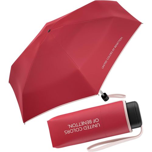 Ershi-Benetton Parapluie De Poche Ultra Mini Flat Solid, Rose Virtual, 88 Cm, Compact[1100]