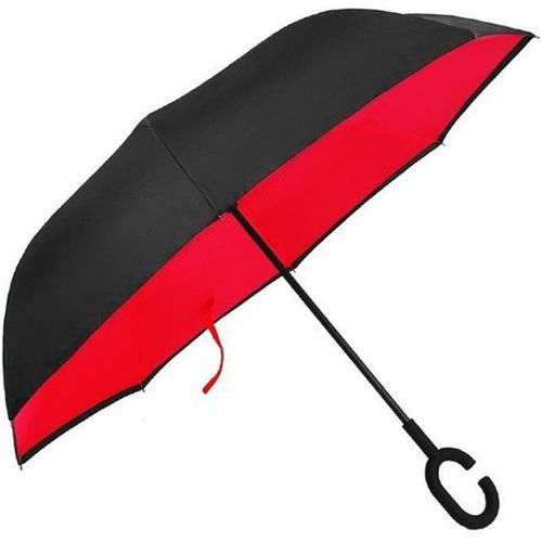 Ershi-® Double Couche Inverser Inversé Parapluie Résistant Au Vent Anti-Ultraviolet Parapluie Pliant C Type Antidérapant Poignée E[1783]